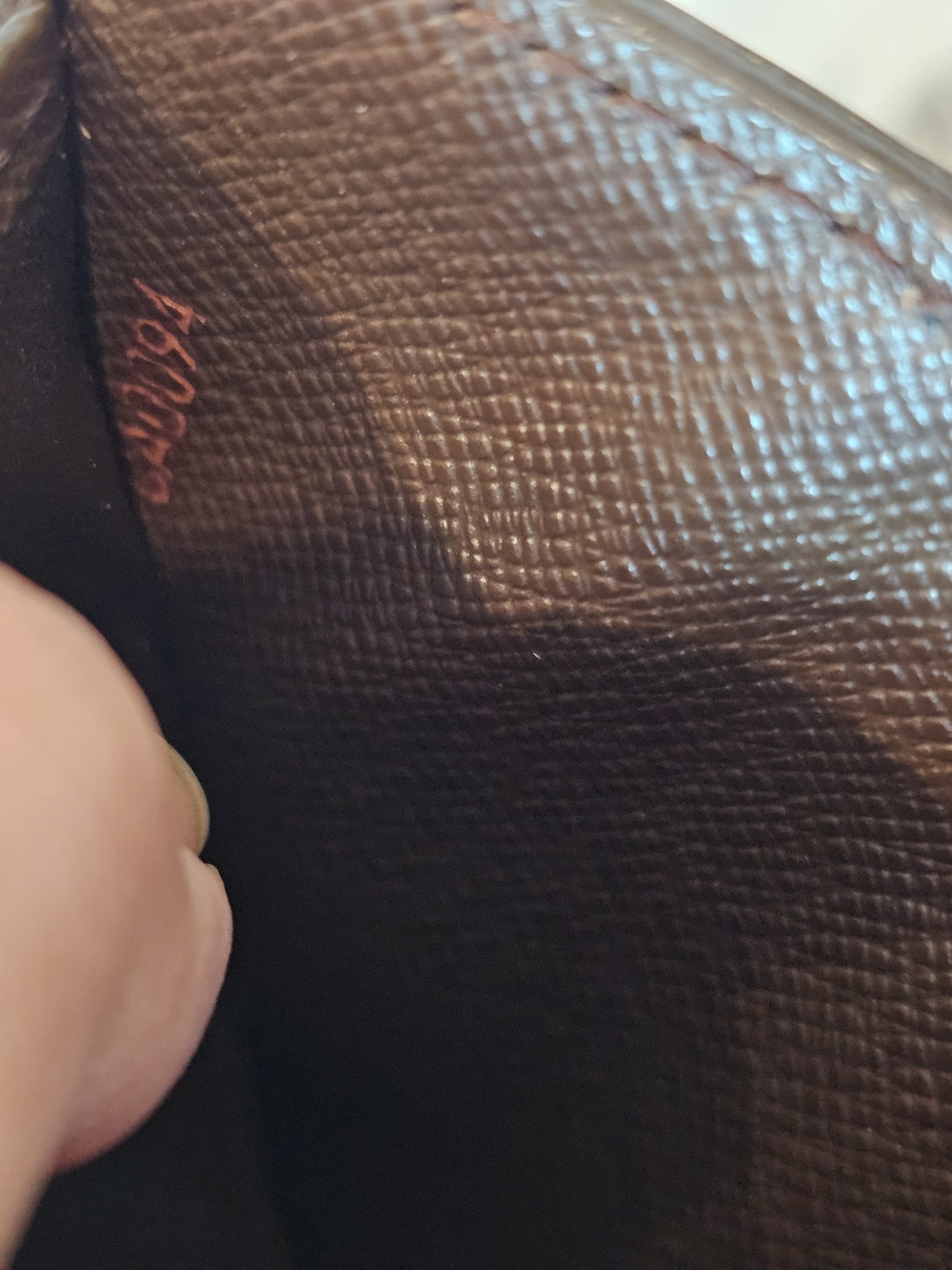 Louis Vuitton Brown Damier Compact Wallet with Dark Leather Trim - Picture 5 of 7